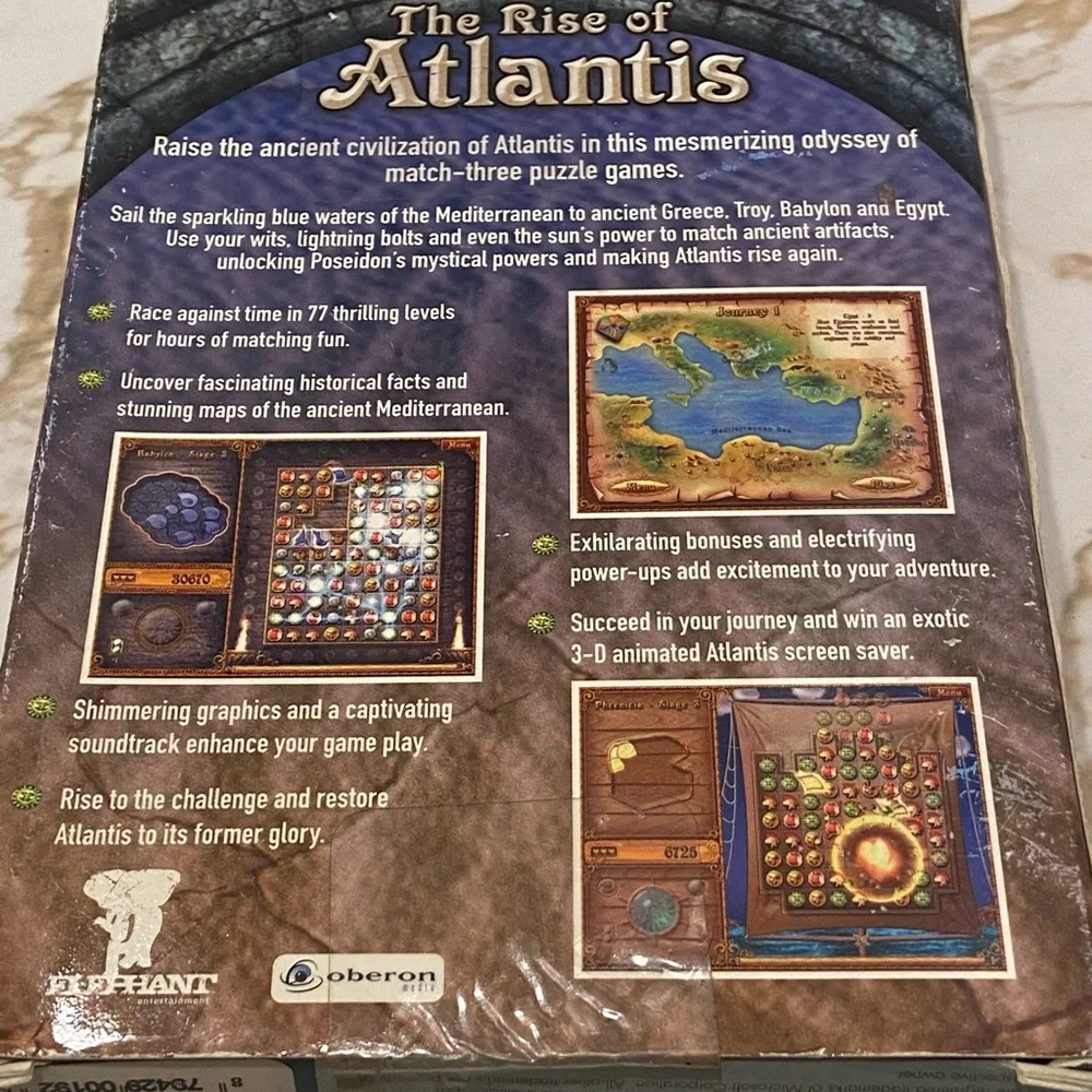 The Rise of Atlantis 2007 PC CD Rom Video Game - Microsoft Windows XP/Vista